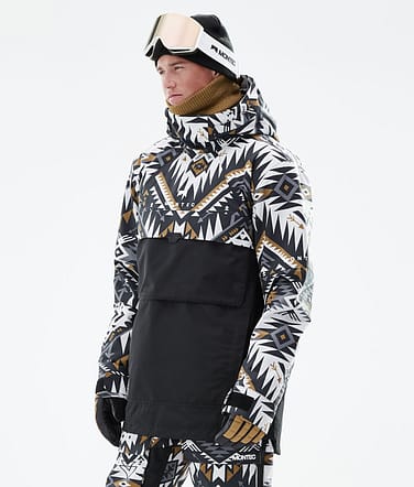 Dune 2021 Bunda na Snowboard Pánské Komber Gold/Black