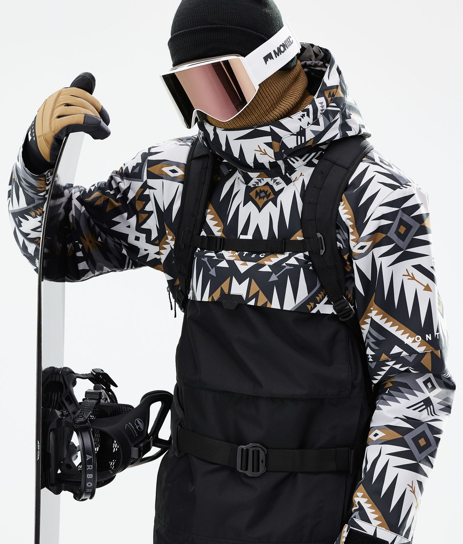 Dune 2021 Bunda na Snowboard Pánské Komber Gold/Black, Obrázek 3 z 10