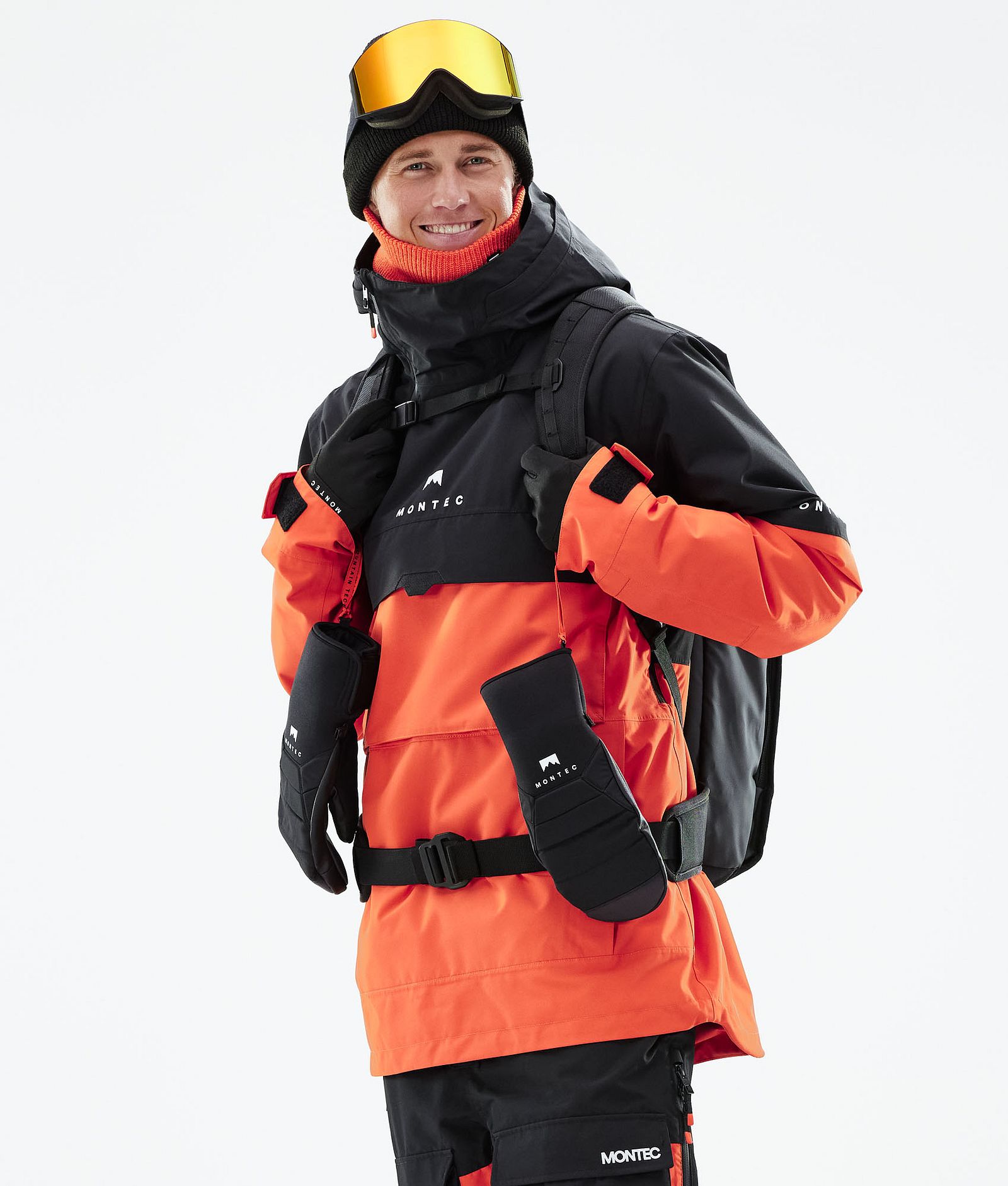 Dune 2021 Kurtka Snowboardowa Mężczyźni Black/Orange, Zdjęcie 2 z 10