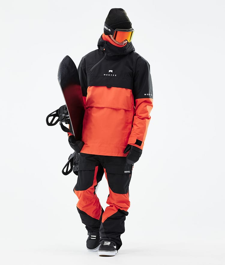 Dune 2021 Kurtka Snowboardowa Mężczyźni Black/Orange, Zdjęcie 4 z 10