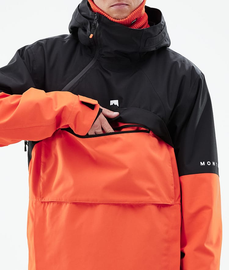 Dune 2021 Kurtka Snowboardowa Mężczyźni Black/Orange, Zdjęcie 10 z 10