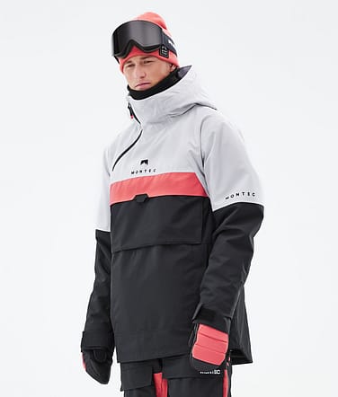 Dune 2021 Chaqueta Snowboard Hombre Light Grey/Coral/Black