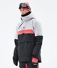 Dune 2021 Kurtka Narciarska Mężczyźni Light Grey/Coral/Black, Zdjęcie 1 z 10