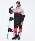 Dune 2021 Bunda na Snowboard Pánské Light Grey/Coral/Black, Obrázek 4 z 10