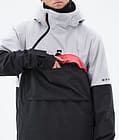 Dune 2021 Bunda na Snowboard Pánské Light Grey/Coral/Black, Obrázek 10 z 10