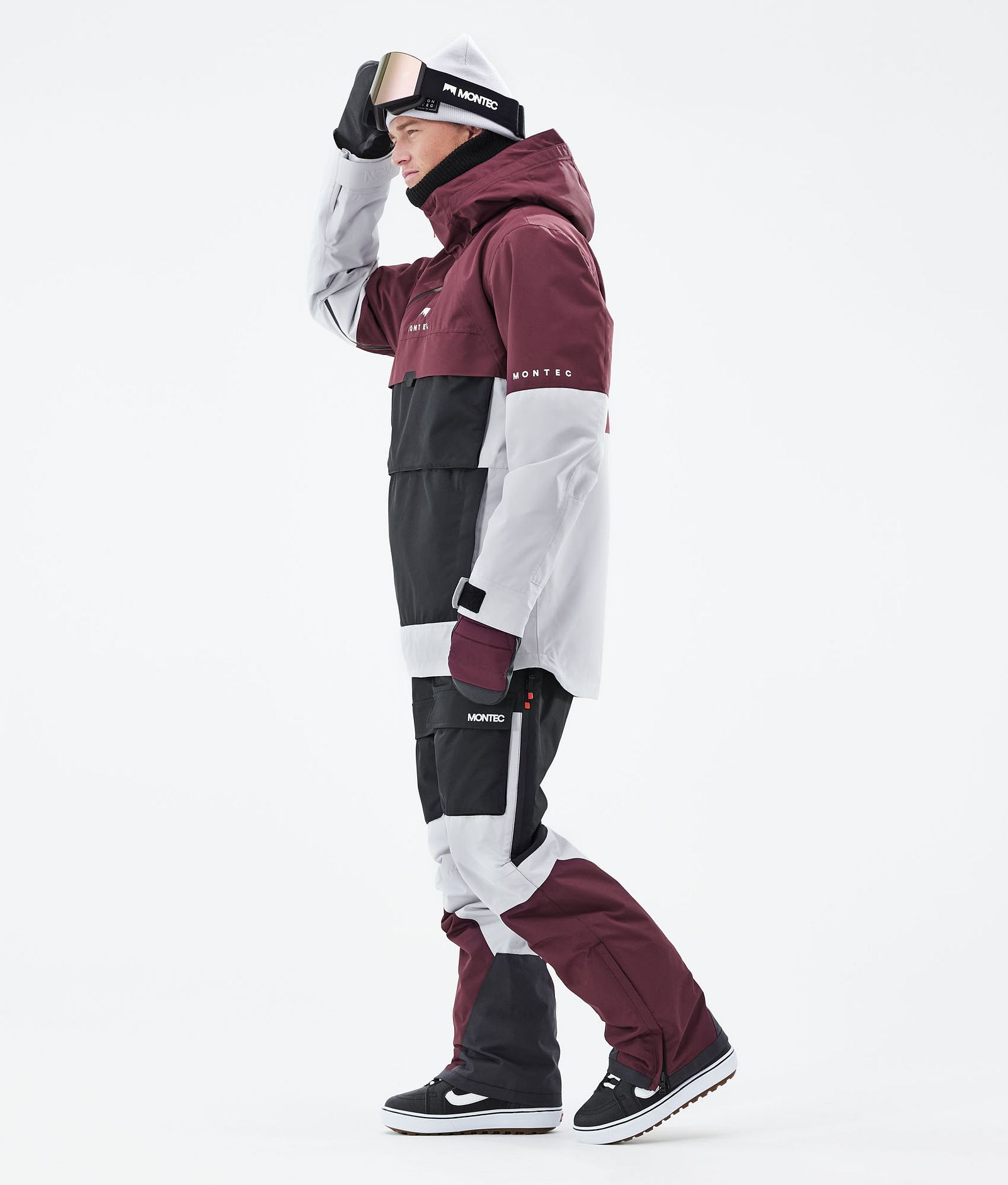 Dune 2021 Bunda na Snowboard Pánské Burgundy/Black/Light Grey, Obrázek 5 z 10