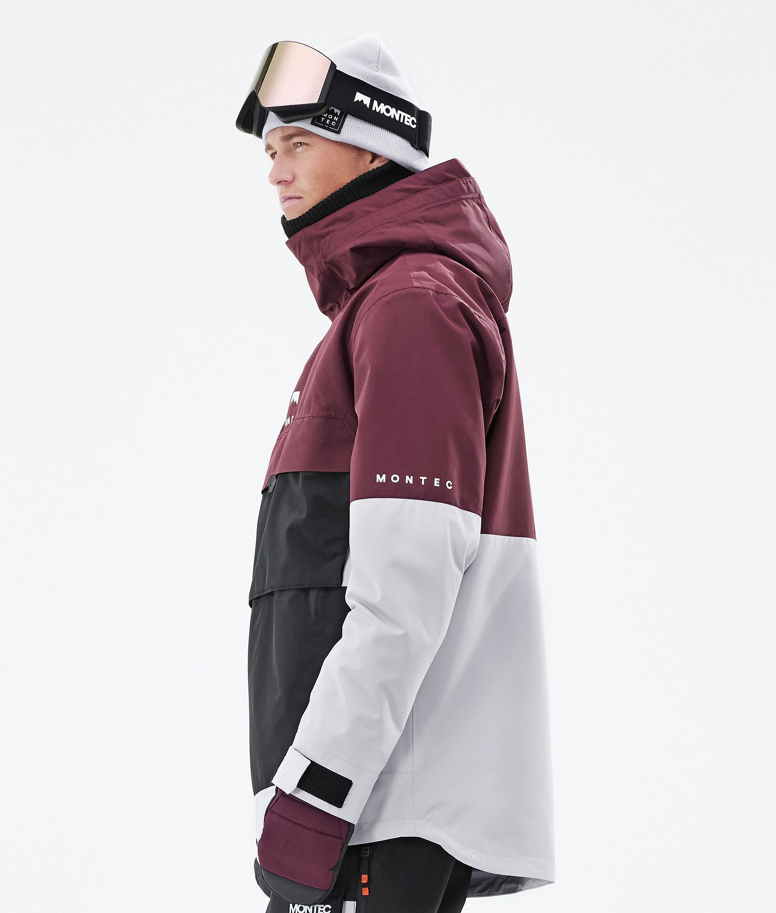 Dune 2021 Bunda na Snowboard Pánské Burgundy/Black/Light Grey, Obrázek 7 z 10