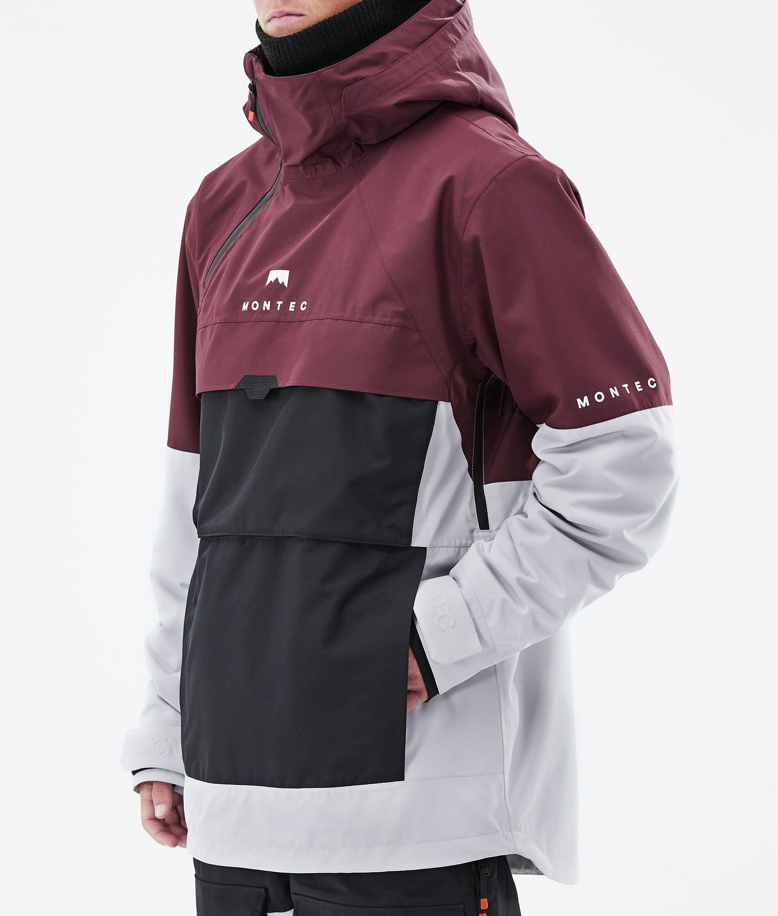 Dune 2021 Bunda na Snowboard Pánské Burgundy/Black/Light Grey, Obrázek 9 z 10