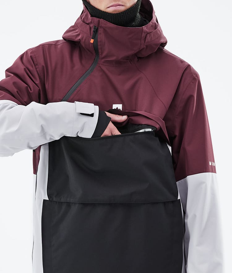 Dune 2021 Bunda na Snowboard Pánské Burgundy/Black/Light Grey, Obrázek 10 z 10