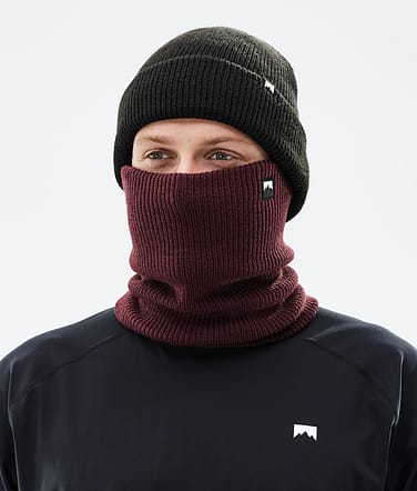 Classic Knitted Maska Burgundy