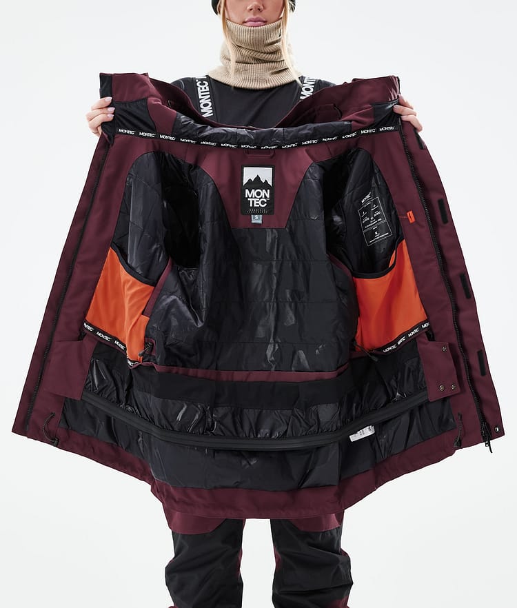 Fawk W 2021 Kurtka Snowboardowa Kobiety Burgundy, Zdjęcie 11 z 11