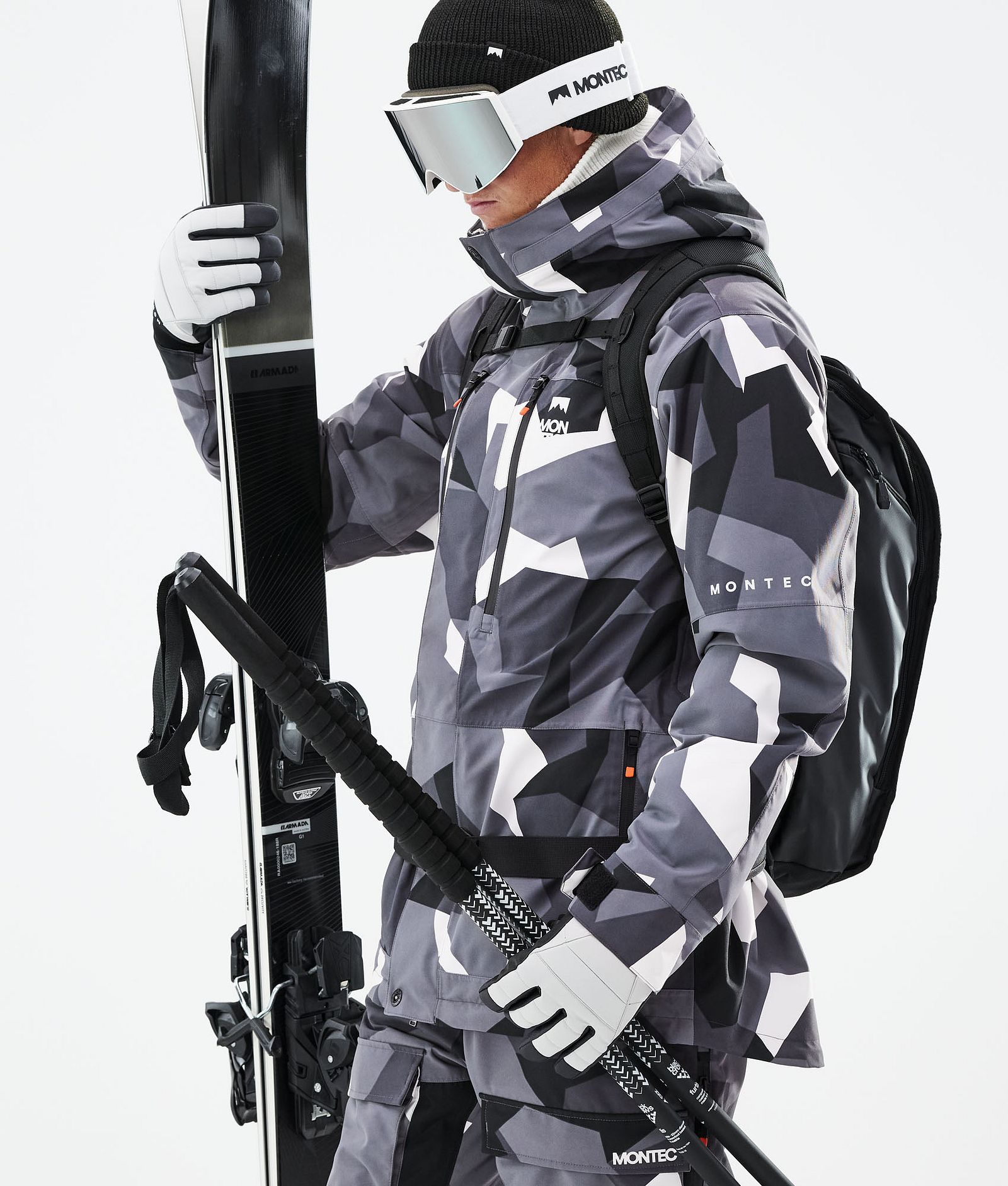 Fawk 2021 Lyžařská Bunda Pánské Arctic Camo, Obrázek 3 z 11