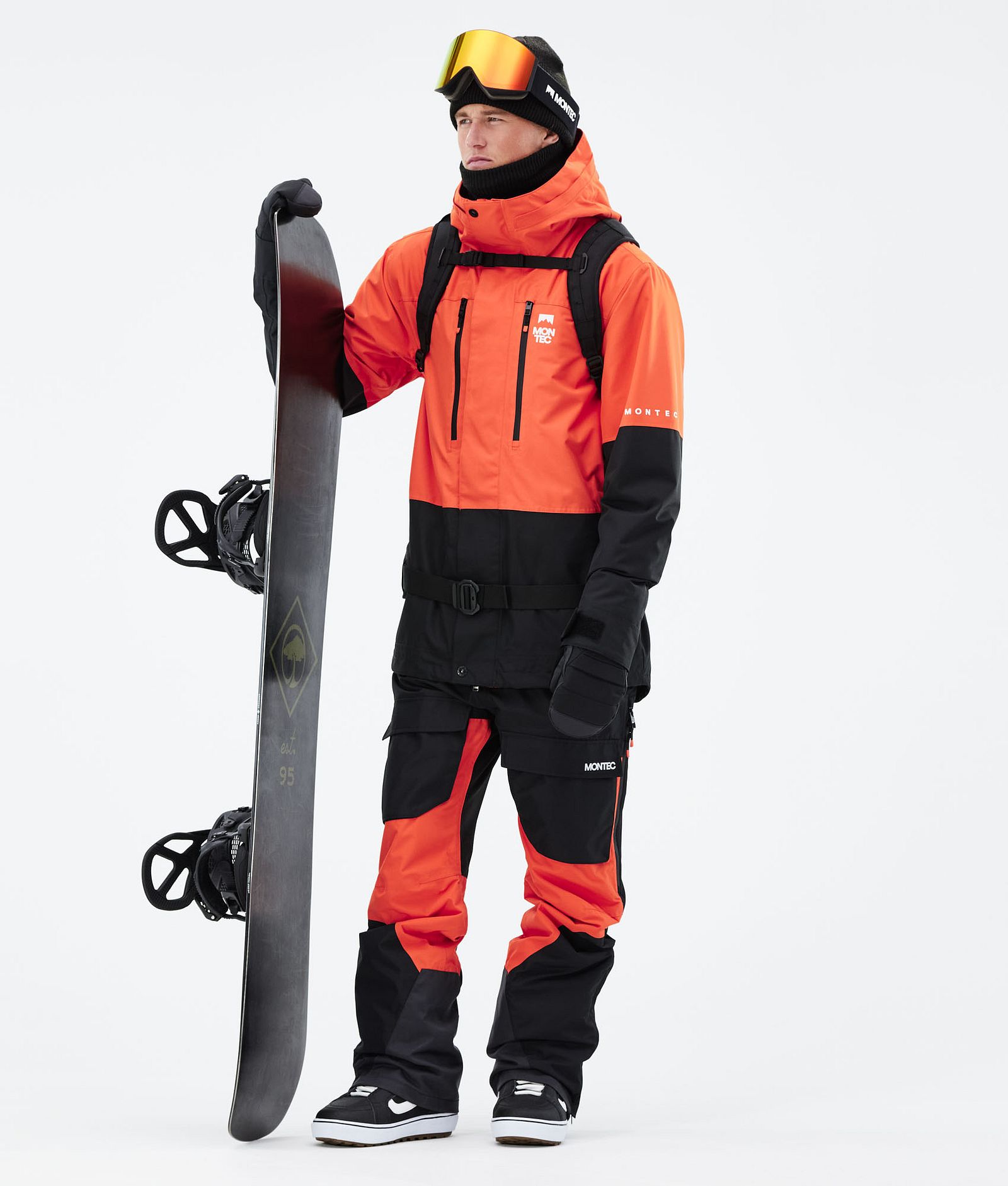 Fawk 2021 Kurtka Snowboardowa Mężczyźni Orange/Black, Zdjęcie 4 z 12