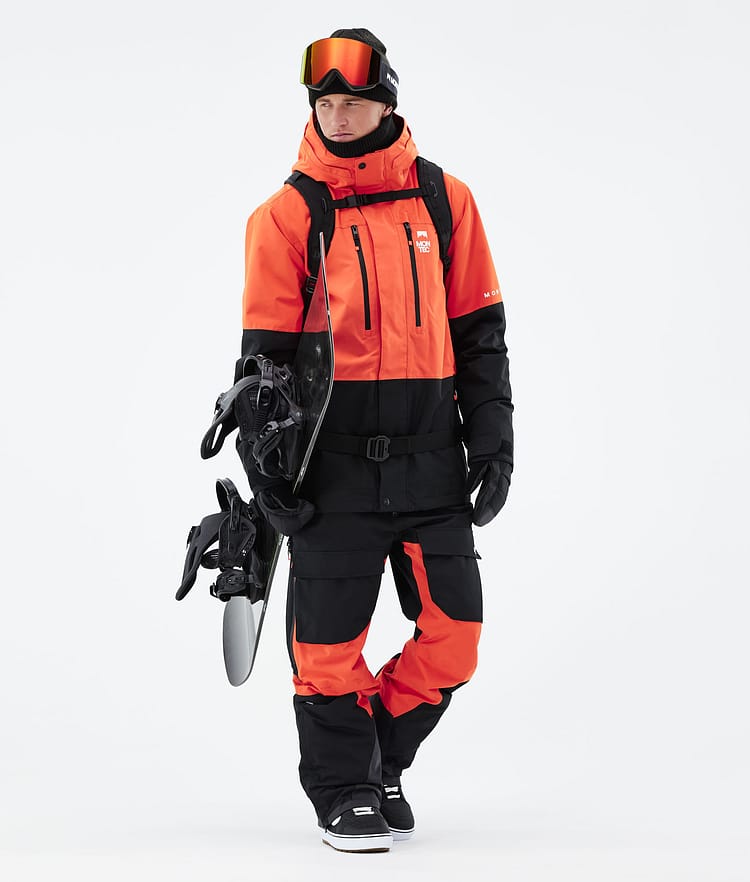 Fawk 2021 Kurtka Snowboardowa Mężczyźni Orange/Black, Zdjęcie 5 z 12