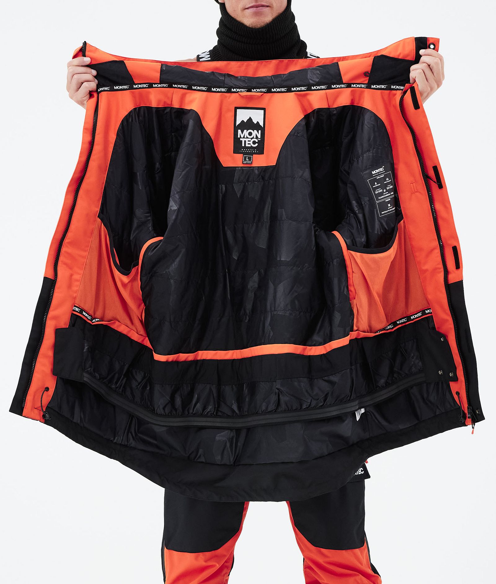 Fawk 2021 Kurtka Snowboardowa Mężczyźni Orange/Black, Zdjęcie 12 z 12