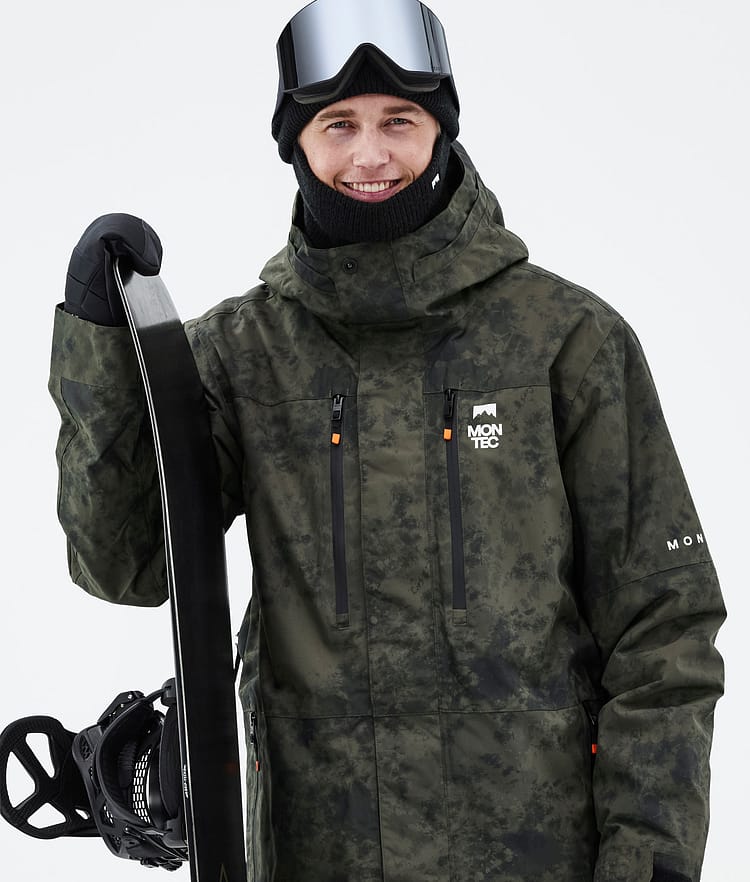 Fawk 2021 Kurtka Snowboardowa Mężczyźni Olive Green Tiedye, Zdjęcie 2 z 10