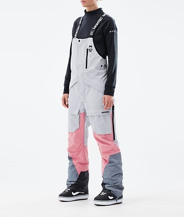 Fawk W 2021 Spodnie Snowboardowe Kobiety Light Grey/Pink/Light Pearl