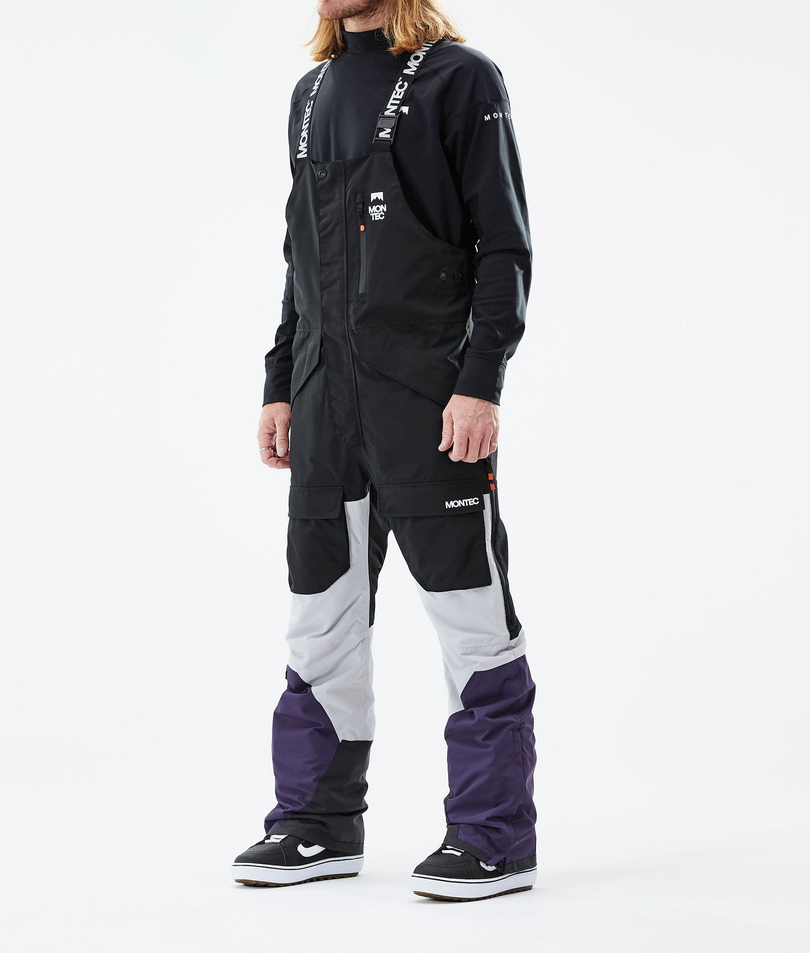 Fawk 2021 Kalhoty na Snowboard Pánské Black/Light Grey/Purple, Obrázek 1 z 6