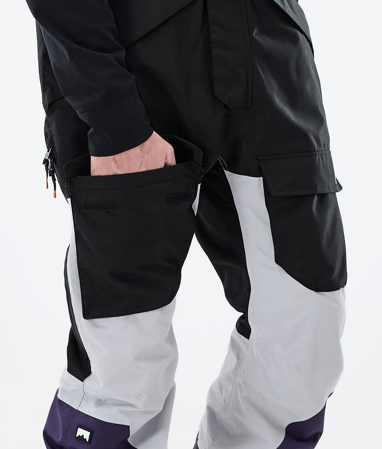 Fawk 2021 Kalhoty na Snowboard Pánské Black/Light Grey/Purple, Obrázek 6 z 6