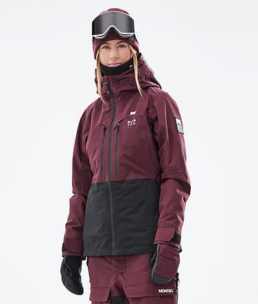 Moss W 2021 Bunda na Snowboard Dámské Burgundy/Black