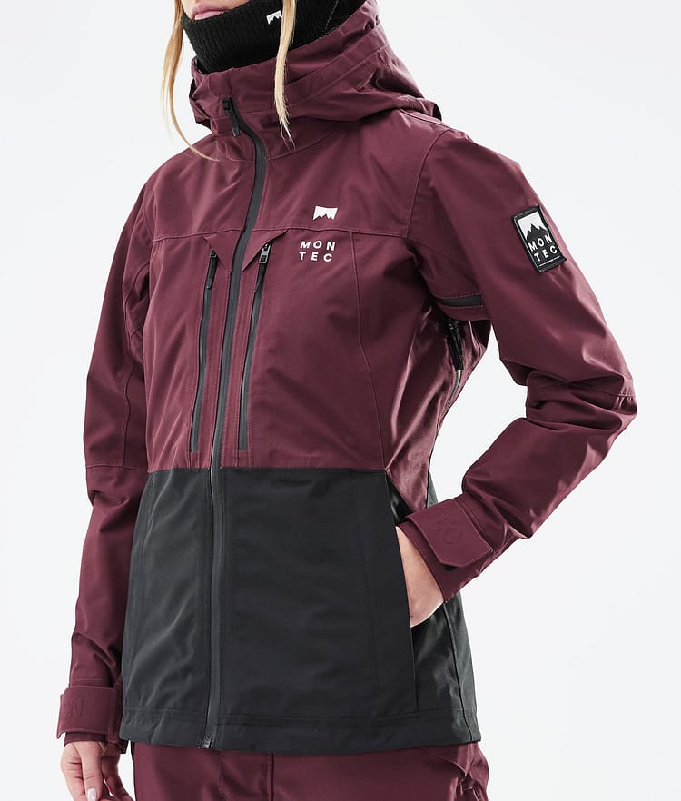 Moss W 2021 Kurtka Snowboardowa Kobiety Burgundy/Black, Zdjęcie 10 z 12