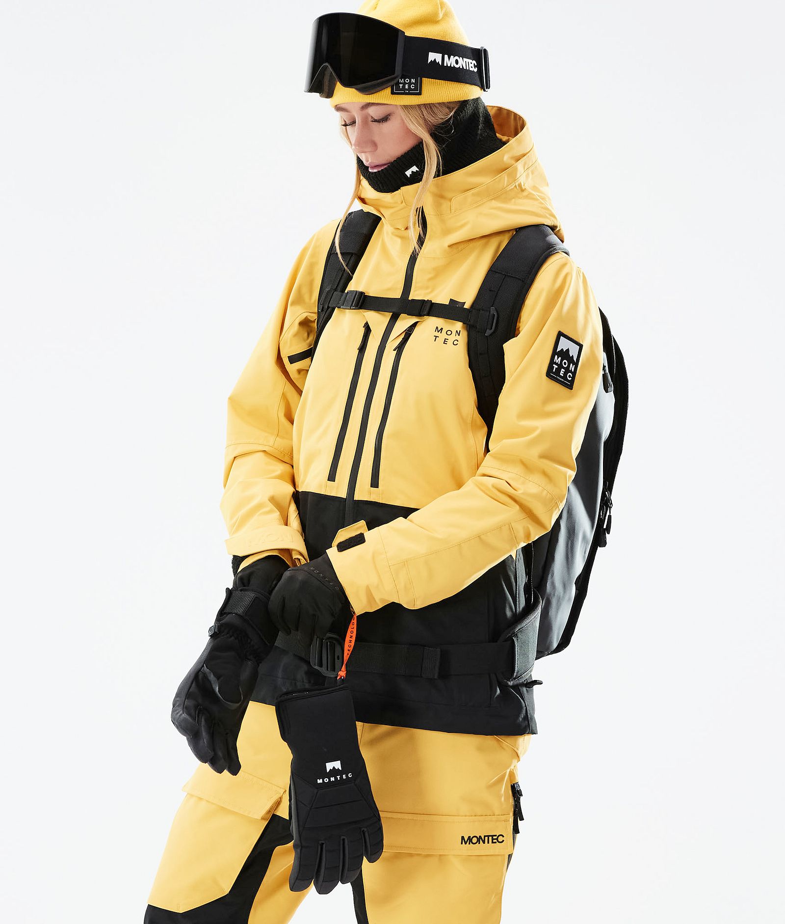 Moss W 2021 Bunda na Snowboard Dámské Yellow/Black, Obrázek 4 z 12