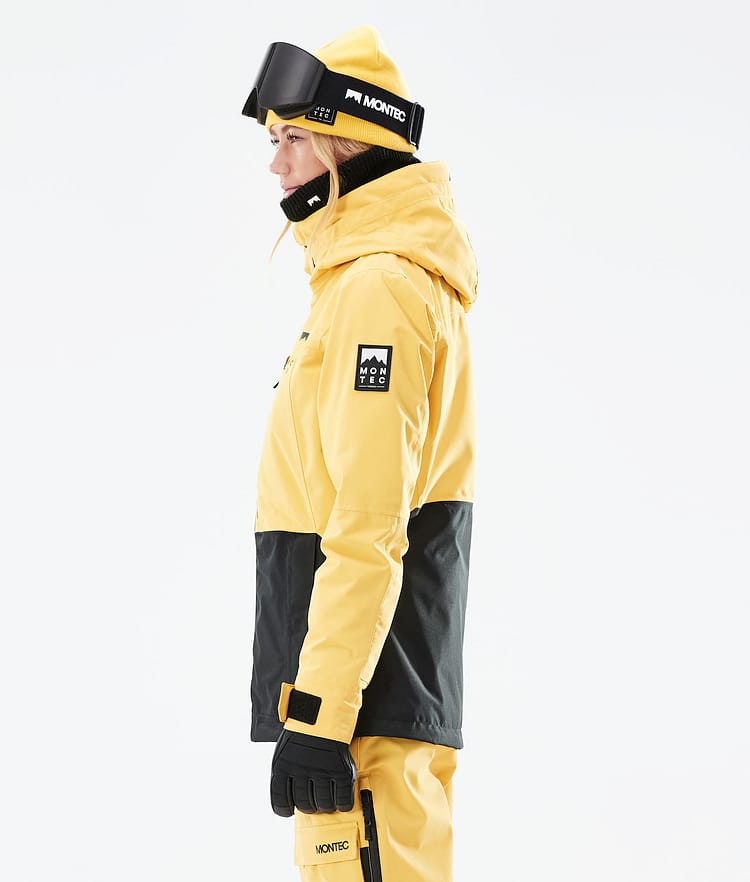 Moss W 2021 Kurtka Snowboardowa Kobiety Yellow/Black, Zdjęcie 8 z 12