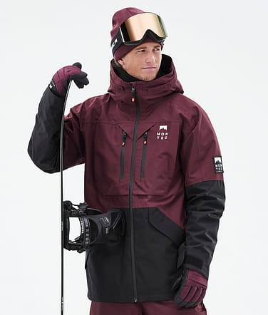 Moss 2021 Bunda na Snowboard Pánské Burgundy/Black