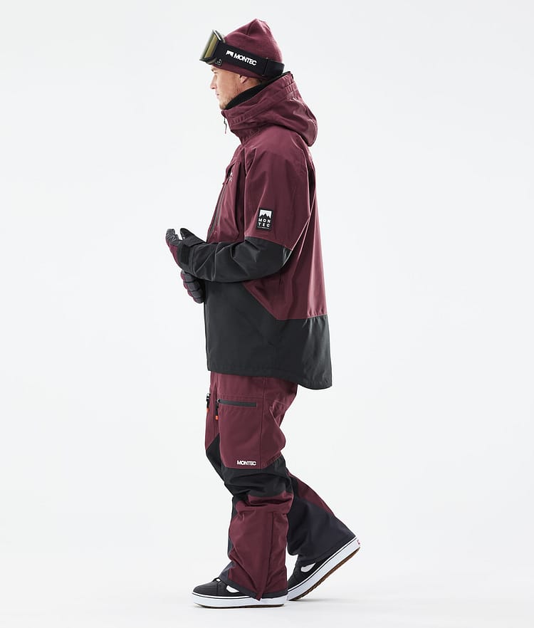 Moss 2021 Bunda na Snowboard Pánské Burgundy/Black, Obrázek 7 z 13