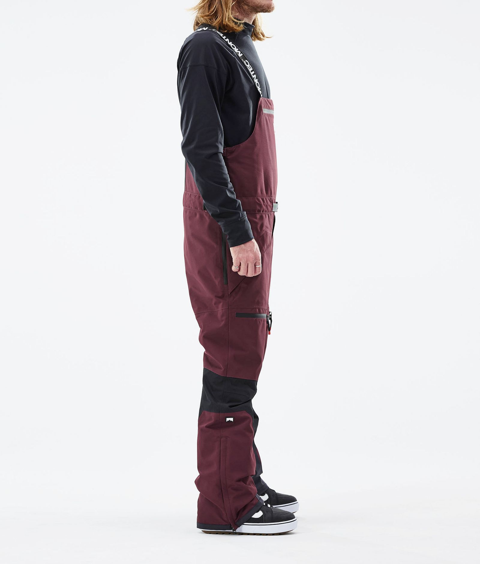 Moss 2021 Pantalones Snowboard Hombre Burgundy/Black, Imagen 2 de 6