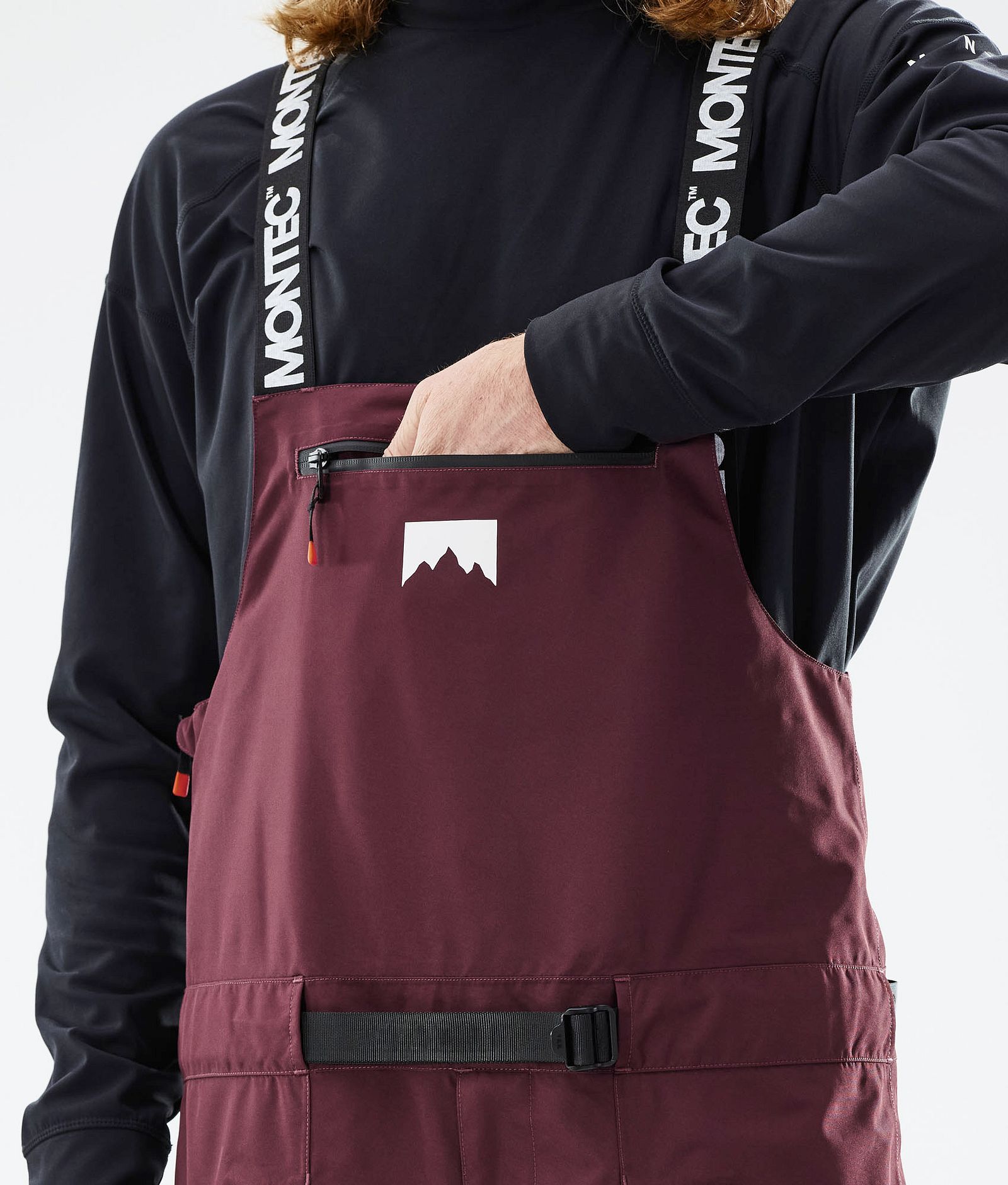 Moss 2021 Pantalones Snowboard Hombre Burgundy/Black, Imagen 5 de 6