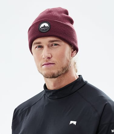 Patch Beanie čepice Burgundy