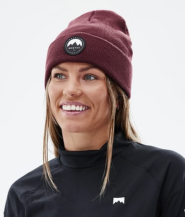 Patch Czapka Beanie Burgundy