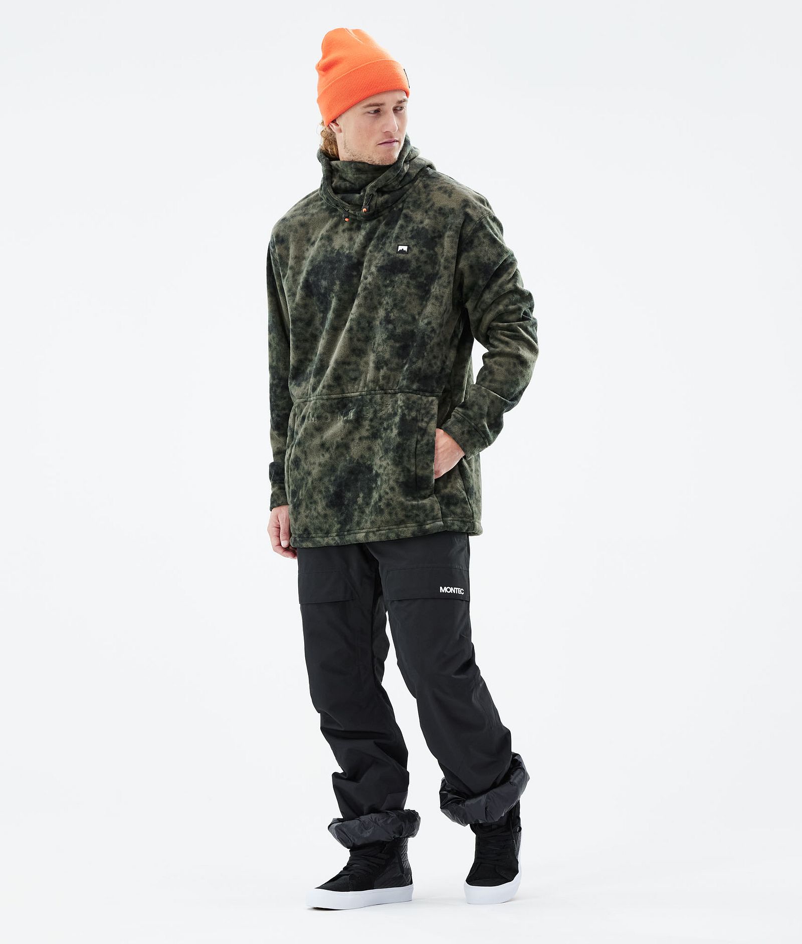 Delta 2021 Polar con Capucha Hombre Olive Green Tiedye, Imagen 4 de 7