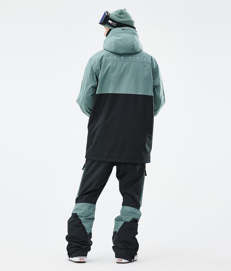 Montec Doom Snowboard Jacket Men Atlantic/Black | Montecwear.com
