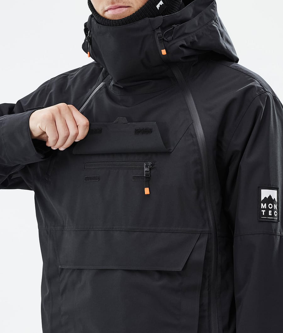 Montec Doom Snowboard Jacket Men Black | Montecwear.com