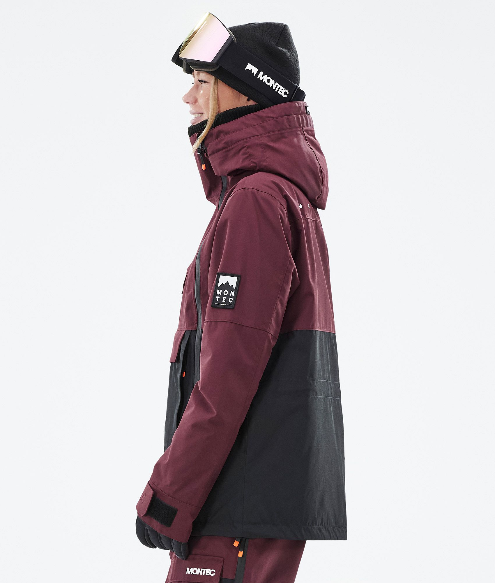 Burgundy 2025 snowboard jacket