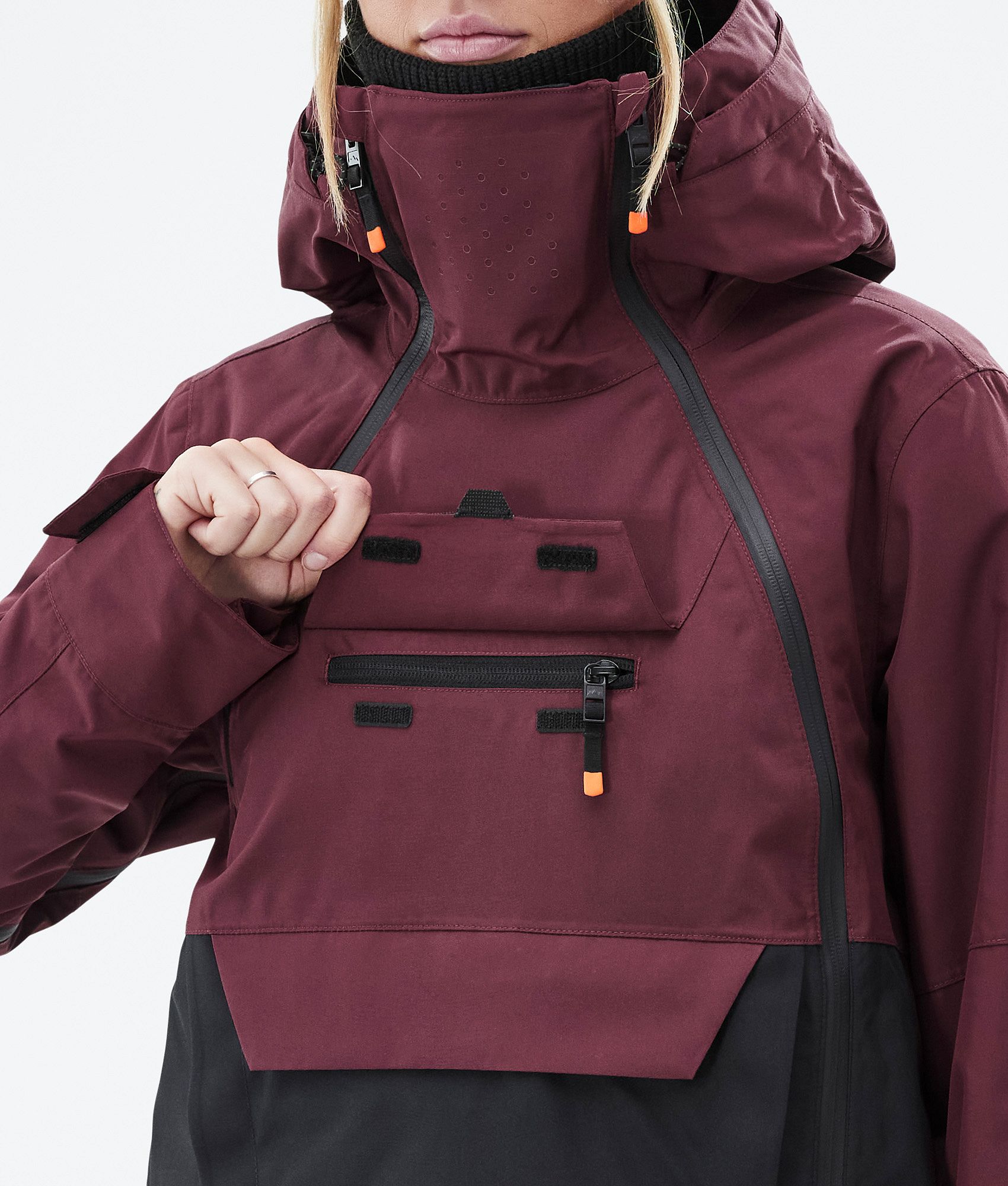 Burgundy deals anorak jacket