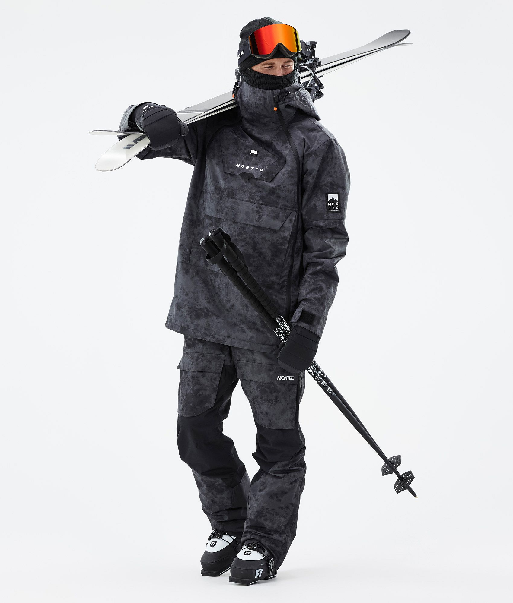 Montec Doom Ski Jacket Men Black Tiedye | Montecwear.com