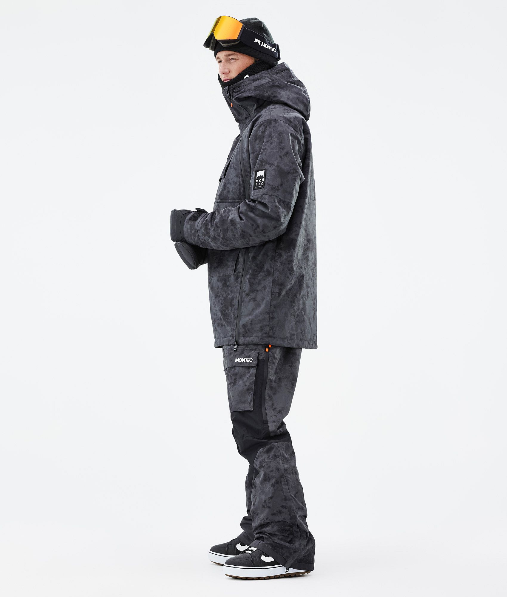 Montec Doom Men's Snowboard Jacket Black Tiedye