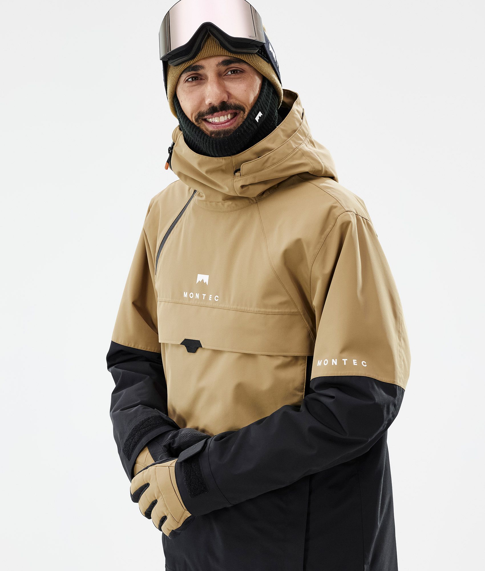 Montec Dune Snowboard Jacket Men Gold Black Montecwear UK