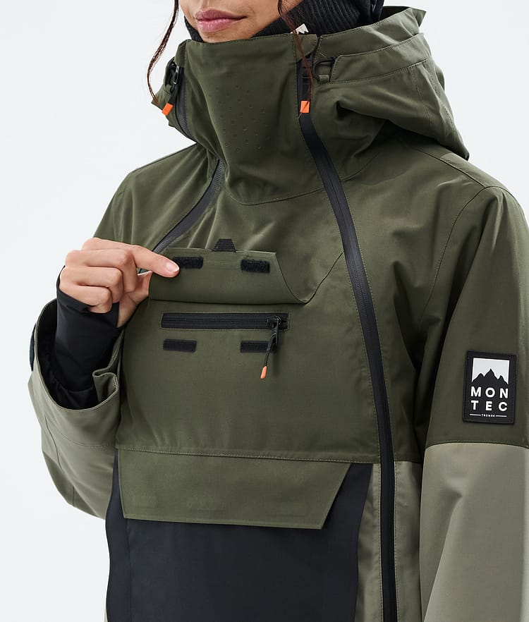 Doom W スキージャケット レディース Olive Green/Black/Greenish, 画像10 / 11