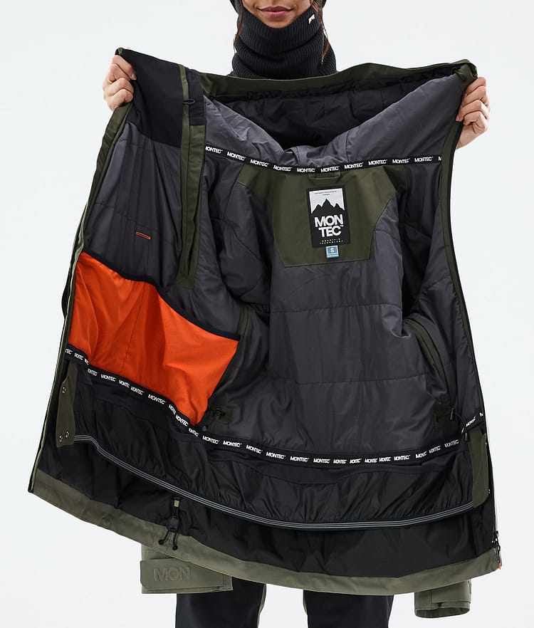 Doom W スキージャケット レディース Olive Green/Black/Greenish, 画像11 / 11