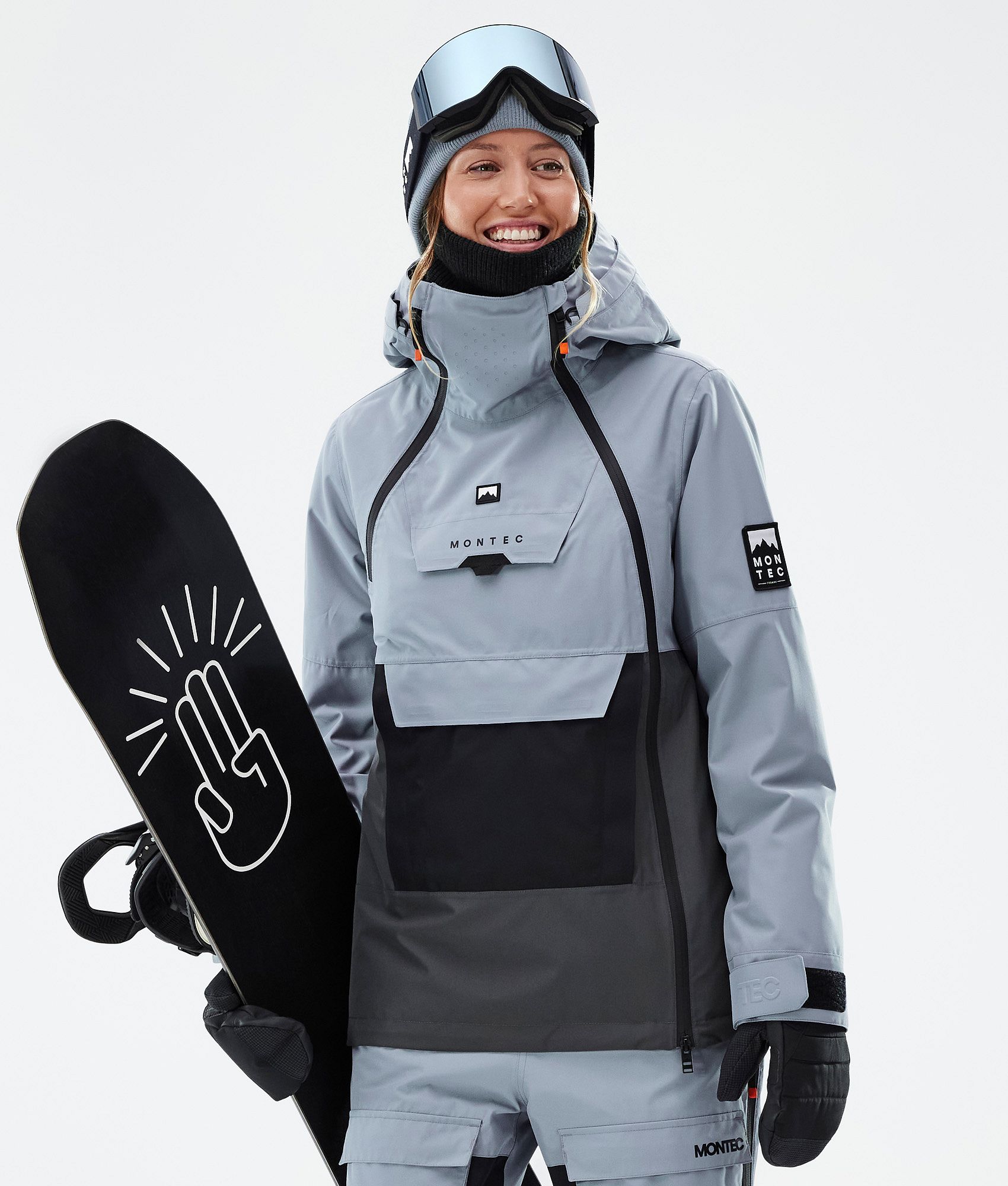 Montec Doom W Veste Snowboard Femme Soft Blue Black Phantom Bleu Montecwear CA