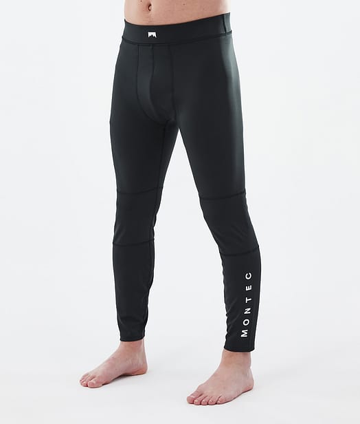 Alpha Legginsy Termoaktywne Mężczyźni Black