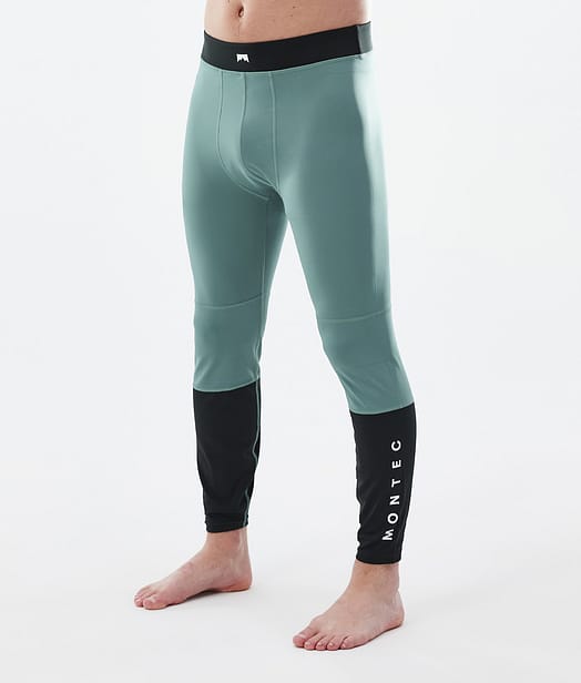 Alpha Legginsy Termoaktywne Mężczyźni Atlantic/Black