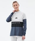 Alpha W Superundertøy overdel Dame Light Grey/Black/Metal Blue, Bilde 1 av 5