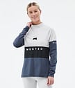 Alpha W Superundertøy overdel Dame Light Grey/Black/Metal Blue