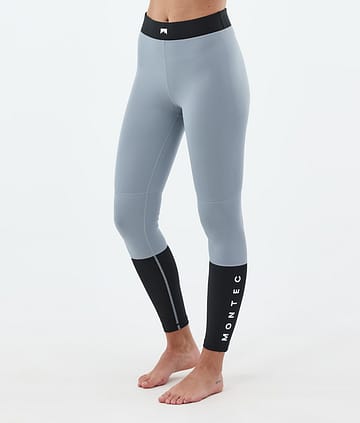 Montec Alpha W Base Layer Pant Women Soft Blue/Black