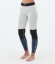 Alpha W Base Layer Pant Women Light Grey/Black/Metal Blue